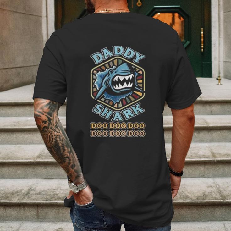 Daddy Shark Perfect Gift Mens Back Print T-shirt Gifts for Men