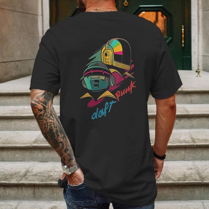 Daft Punk Boys Mens Back Print T-shirt Gifts for Men