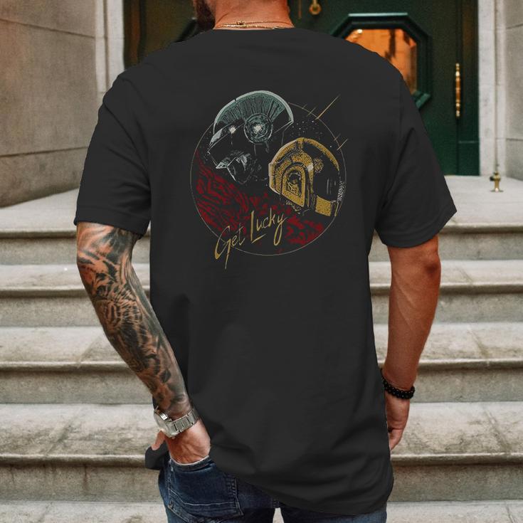 Daft Punk Get Lucky Science Fiction Mens Back Print T-shirt Gifts for Men