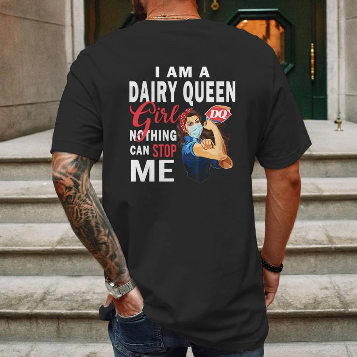 I Am A Dairy Queen Girl Nothing Can Stop Me Coronavirus Shirt Mens Back Print T-shirt Gifts for Men