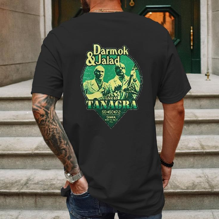 Darmok And Jalad At Tanagra Live At Tanagra Mens Back Print T-shirt Gifts for Men