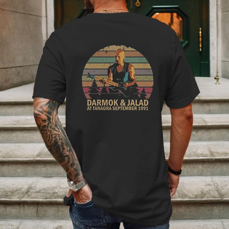 Darmok And Jalad At Tanagra Retro Mens Back Print T-shirt Gifts for Men