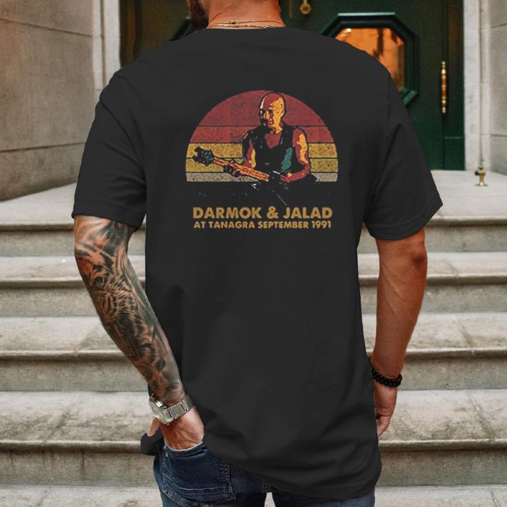 Darmok And Jalad At Tanagra Vintage Style Mens Back Print T-shirt Gifts for Men