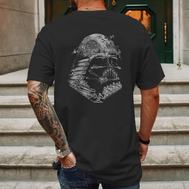 Darth Vader Build The Empire Graphic Mens Back Print T-shirt Gifts for Men