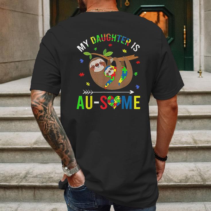 My Daughter Is Au Some Mens Back Print T-shirt Gifts for Men