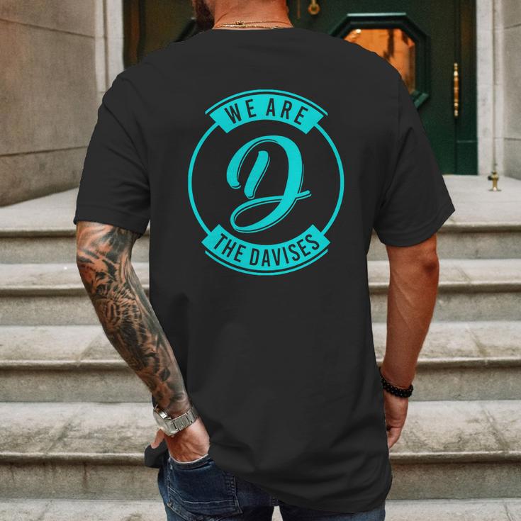 We Are The Davises Logo Mens Back Print T-shirt Gifts for Men