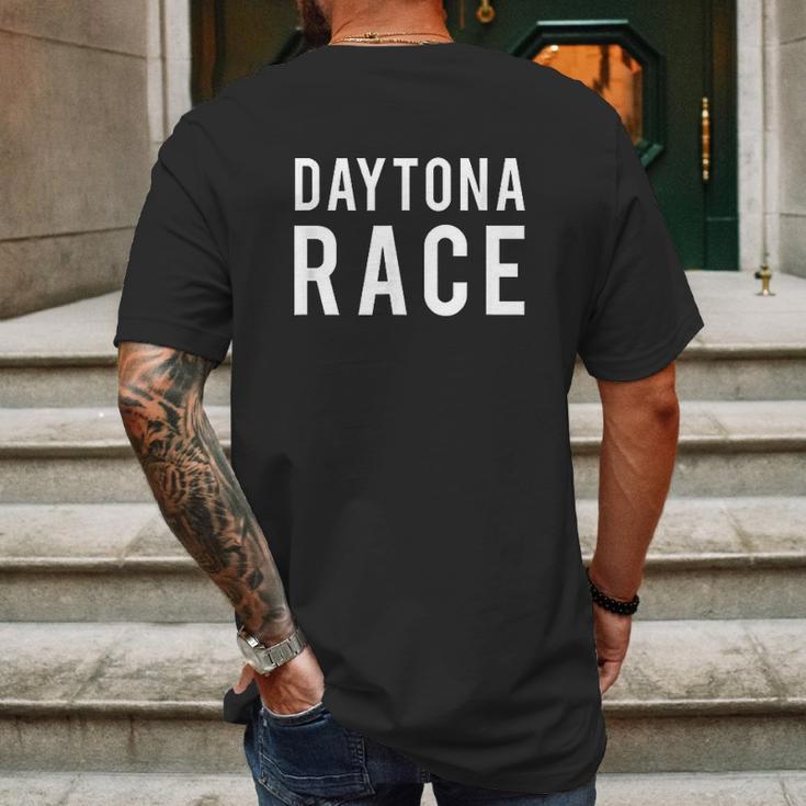 Daytona Car Race Mens Back Print T-shirt Gifts for Men