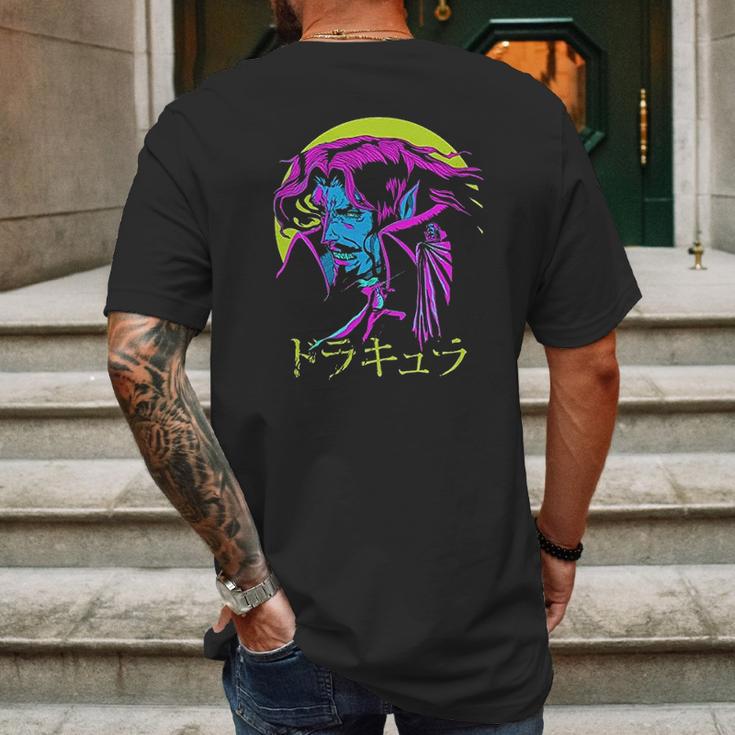 Dcvztea Dracula Japanese Mens Back Print T-shirt Gifts for Men