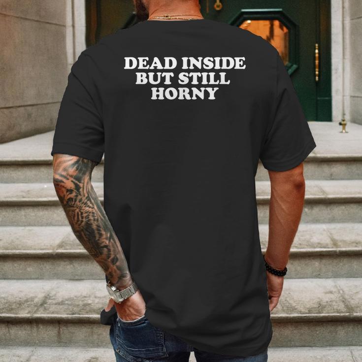 Dead Inside But Still Horny Pastel Goth Kawaii Punk Mens Back Print T-shirt Gifts for Men