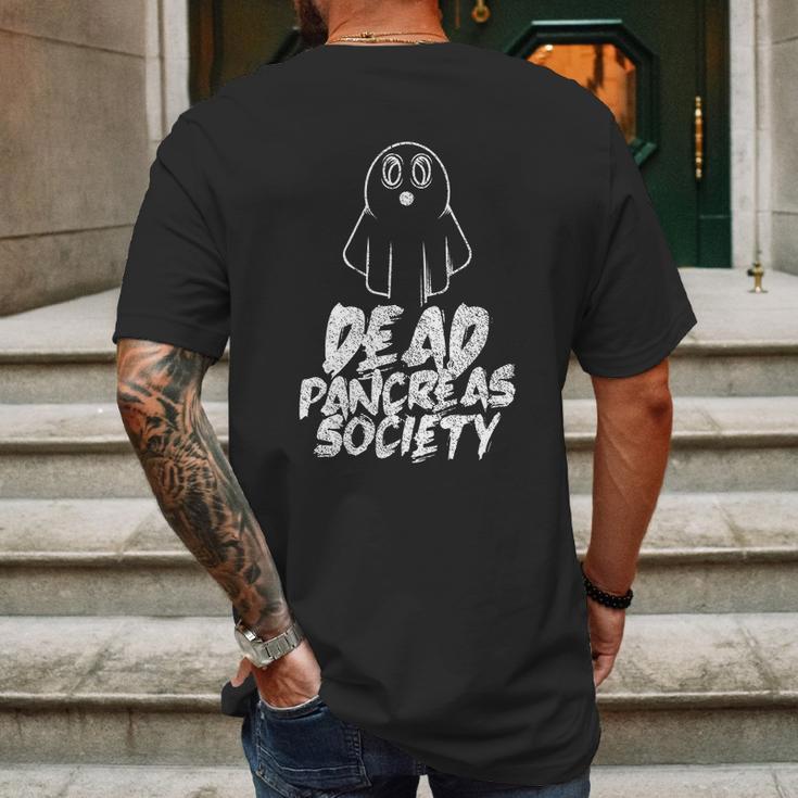 Dead Pancreas Society Insulin Diabetes Diabetician Gift Mens Back Print T-shirt Gifts for Men