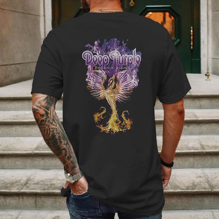 Deep Purple Phoenix Rising Mens Back Print T-shirt Gifts for Men