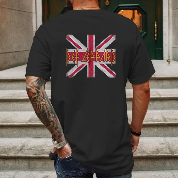 Def Leppard Union Jack Mens Back Print T-shirt Gifts for Men