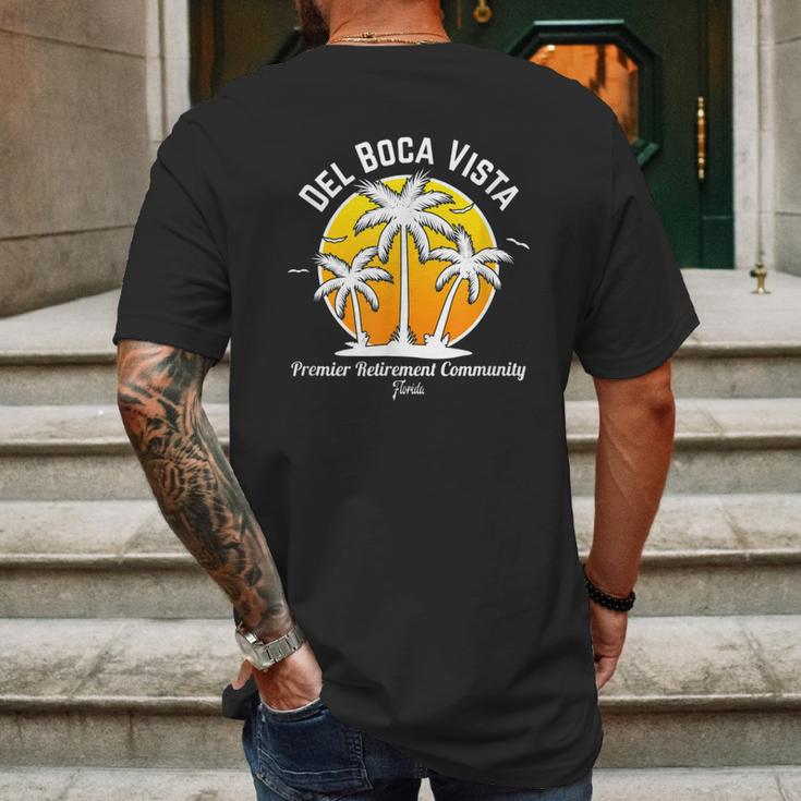 Del Boca Vista Retro Graphic Mens Back Print T-shirt Gifts for Men