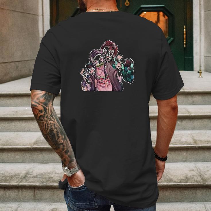 Demon Slayer Kimetsu No Yaiba Sliblings Mens Back Print T-shirt Gifts for Men