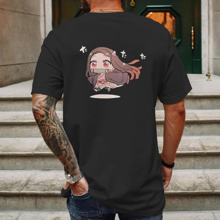 Demon Slayer Little Girl Mens Back Print T-shirt Gifts for Men