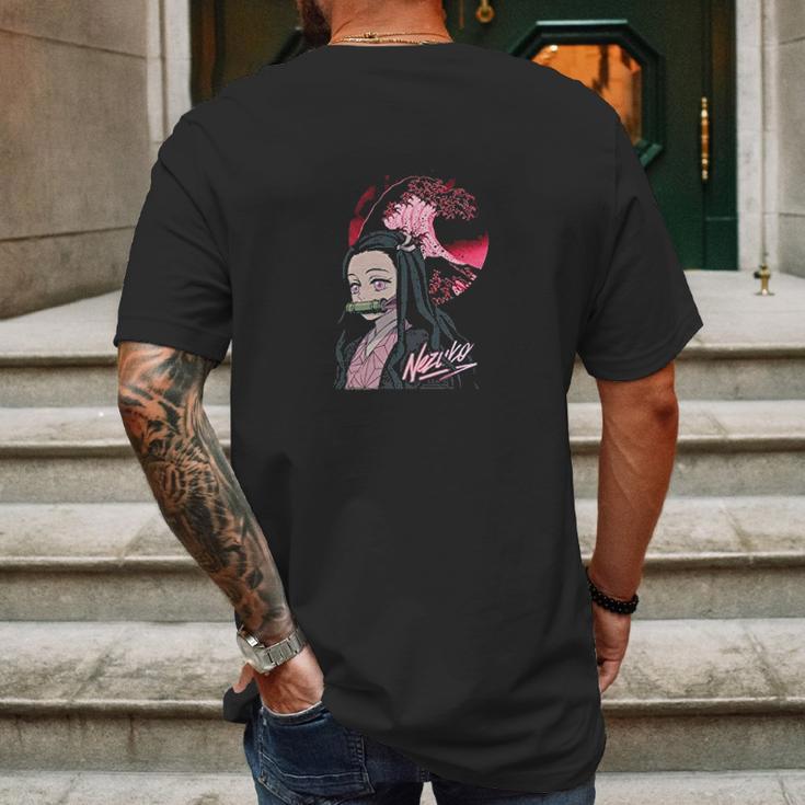 Demon Slayer Nezuko Mens Back Print T-shirt Gifts for Men