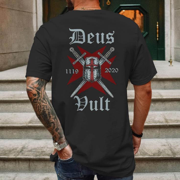 Deus Vult 2020 - Templar S Mens Back Print T-shirt Gifts for Men