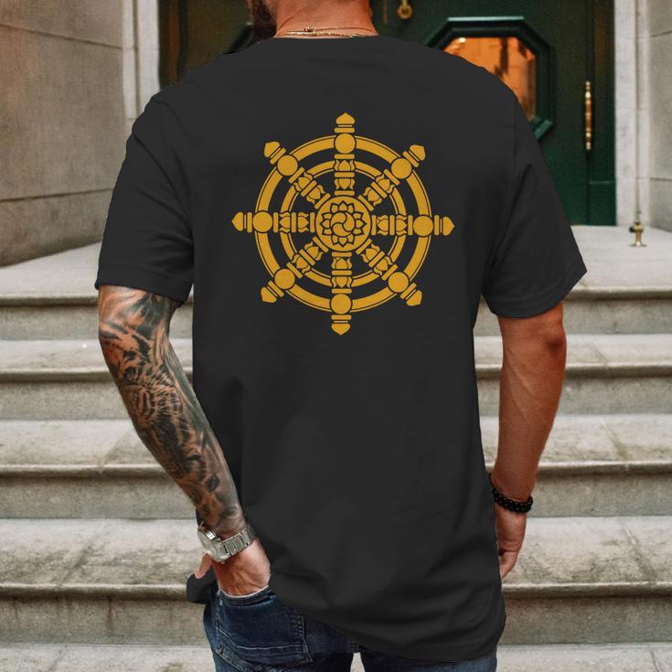 Dharma Wheel Dharmachakra Spirituality Buddhism Hoodie Mens Back Print T-shirt Gifts for Men