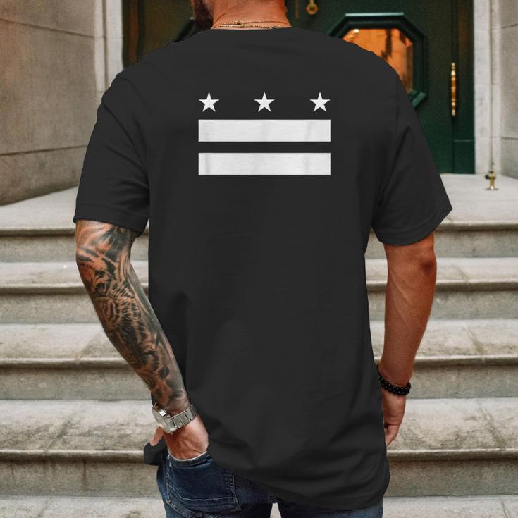 The District Of Columbia Flag Design Mens Back Print T-shirt Gifts for Men