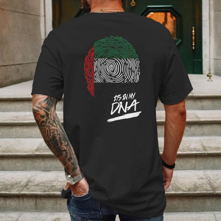 It Is In My Dna United Arab Emirates Baby Proud Country Flag Mens Back Print T-shirt Gifts for Men