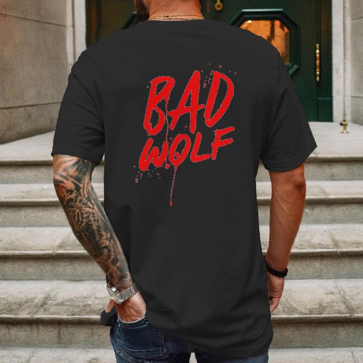 Doctor Who Bad Wolf Mens Back Print T-shirt Gifts for Men