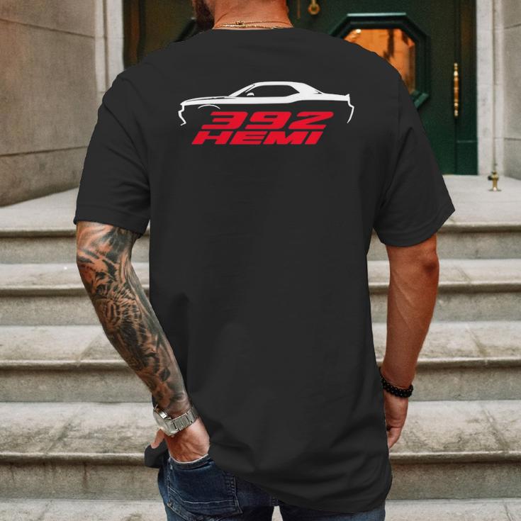 Dodge Challenger 392 Hemi Classic V2 Mens Back Print T-shirt Gifts for Men