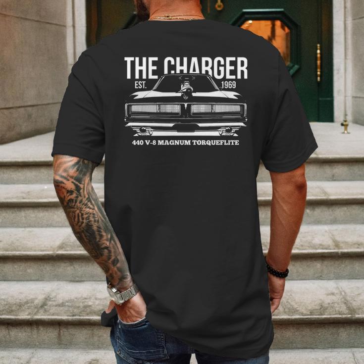 Dodge Charger Classic Us Muscle Car Mens Back Print T-shirt Gifts for Men