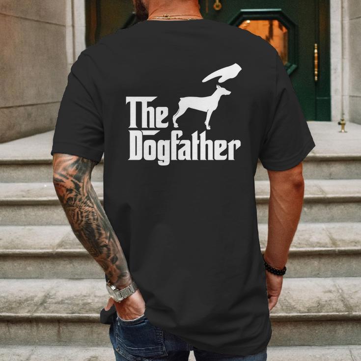 The Dogfather Doberman Pinscher Mens Back Print T-shirt Gifts for Men