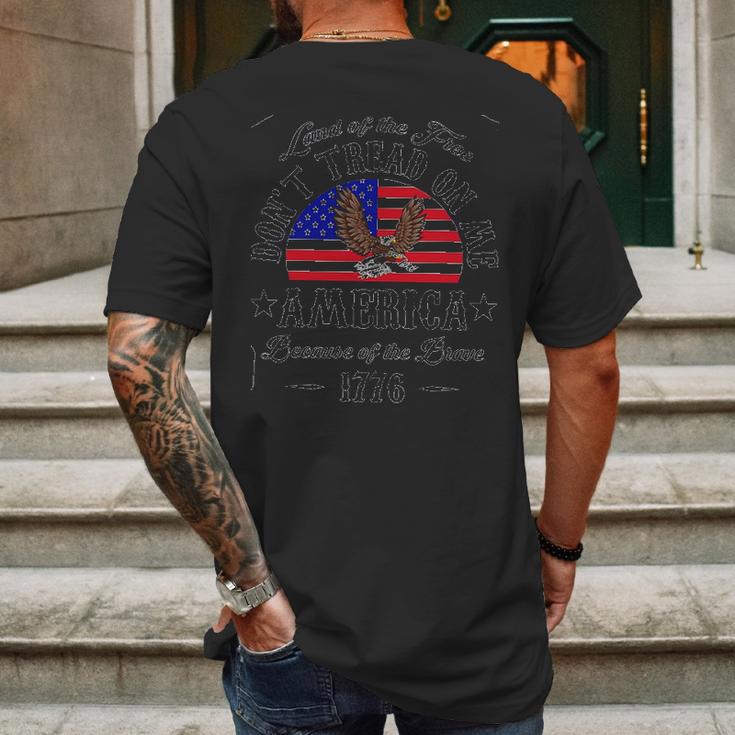 Dont Eagle America Flag 1776 Interesting 2022 Gift Mens Back Print T-shirt Gifts for Men