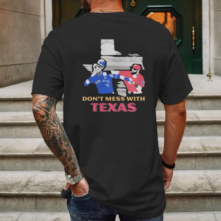 Dont Mess With Texas Mens Back Print T-shirt Gifts for Men