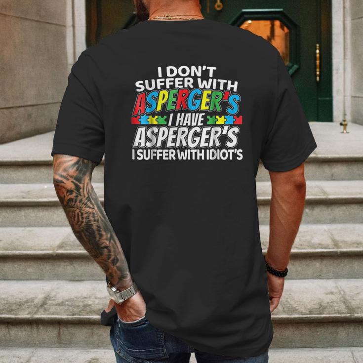 I Dont Suffer With Aspergers Funny Awareness Mens Back Print T-shirt Gifts for Men