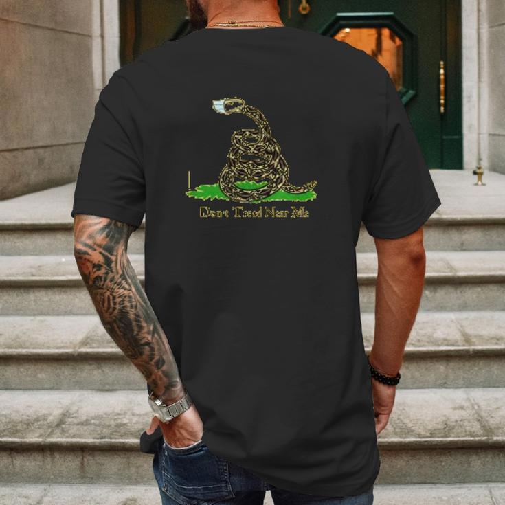 Dont Tread Near Me Funny Social Distancing Mens Back Print T-shirt Gifts for Men