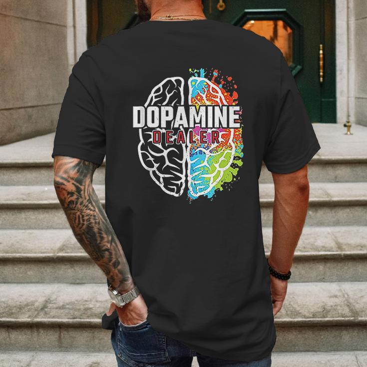 Dopamine Dealer Fitness Coach Personal Trainer Mens Back Print T-shirt Gifts for Men