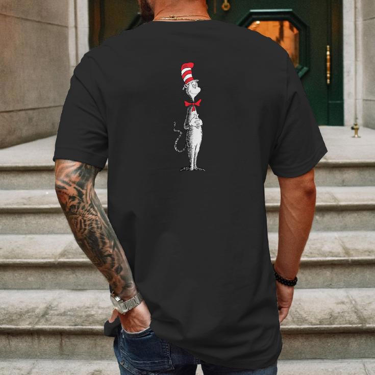 Dr Seuss Standing Cat Mens Back Print T-shirt Gifts for Men