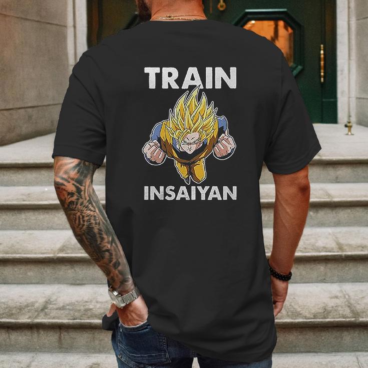 Dragon Ball Z Goku Train Insaiyan Mens Back Print T-shirt Gifts for Men