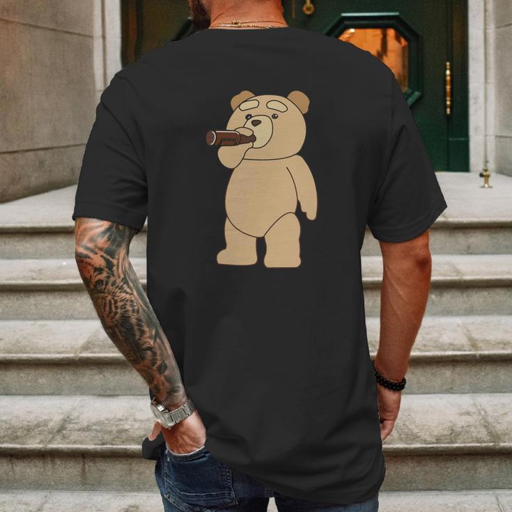 Drinking Ted Mens Back Print T-shirt Gifts for Men