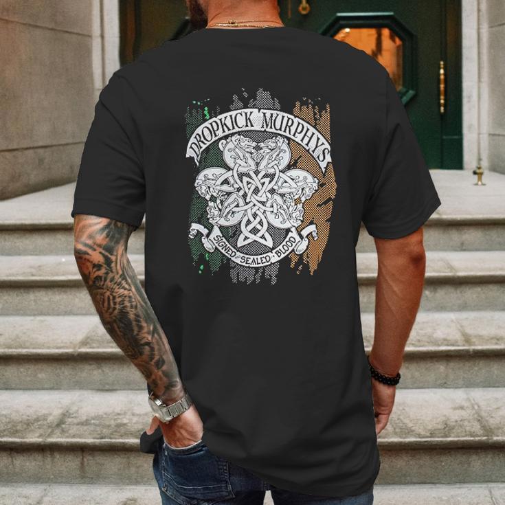 Dropkick Murphys Mens Knotwork Flag Mens Back Print T-shirt Gifts for Men