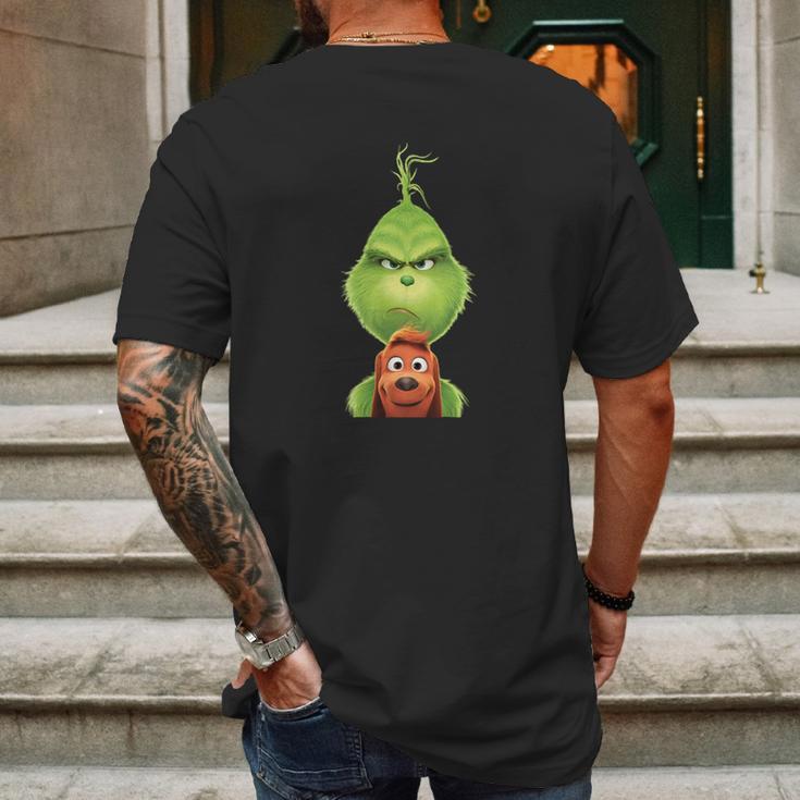 Drseuss The Grinch And Max Mens Back Print T-shirt Gifts for Men