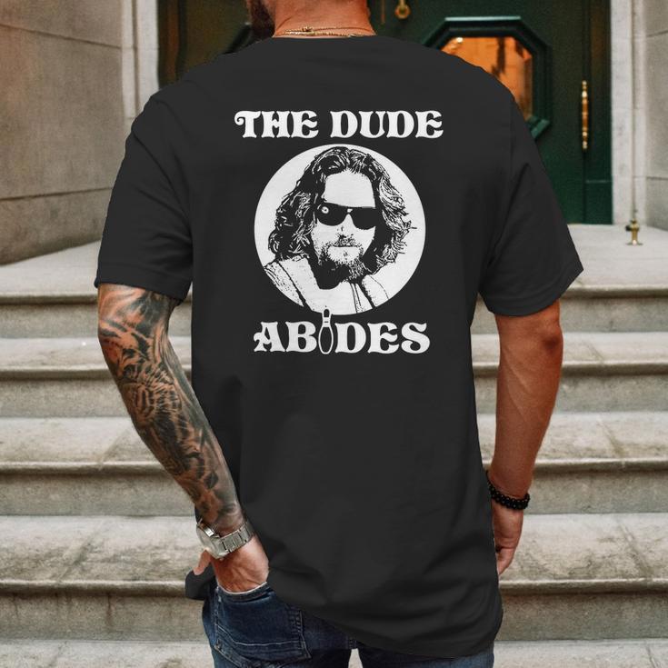 The Dude Abides - The Big Lebowski Mens Back Print T-shirt Gifts for Men