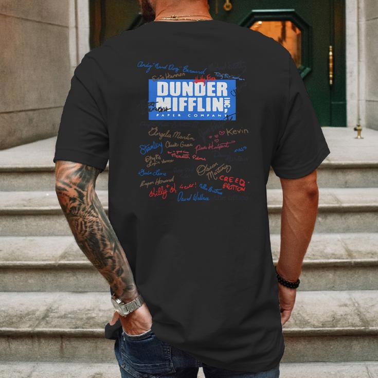 Dunder Mifflin Inc Paper Company Mens Back Print T-shirt Gifts for Men