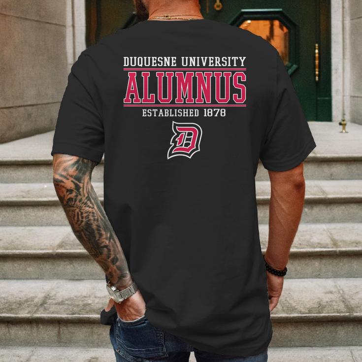 Duquesne University Alumnus Mens Back Print T-shirt Gifts for Men