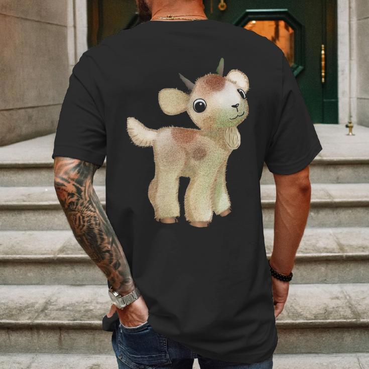 Dwarf Goat Toddler Mens Back Print T-shirt Gifts for Men