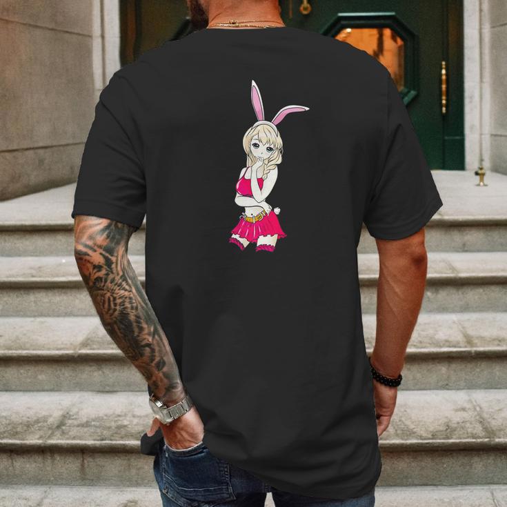 Easter Kawaii Cool Manga Anime Mens Back Print T-shirt Gifts for Men