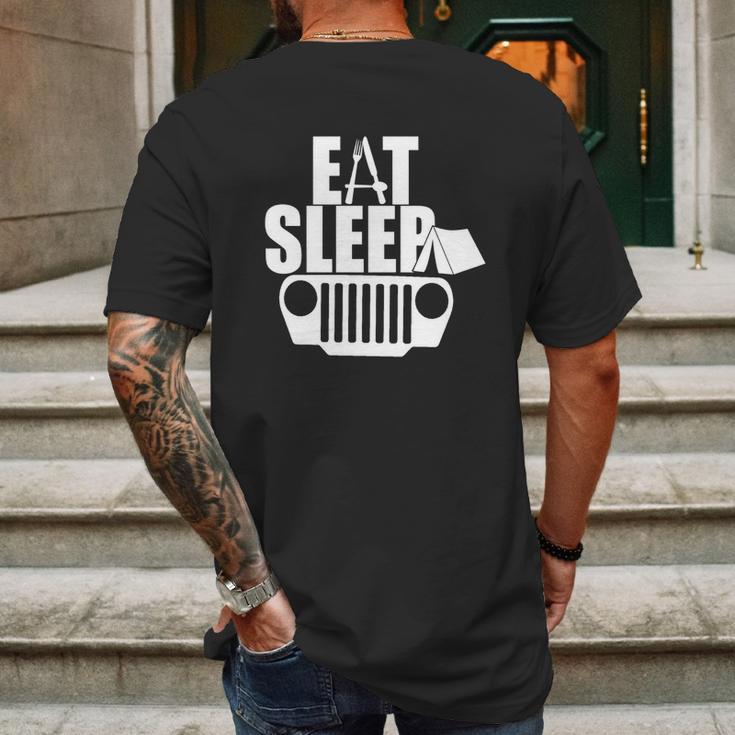 Eat Sleep Jeep Jeep Family Jeep Lovers Mens Back Print T-shirt Gifts for Men