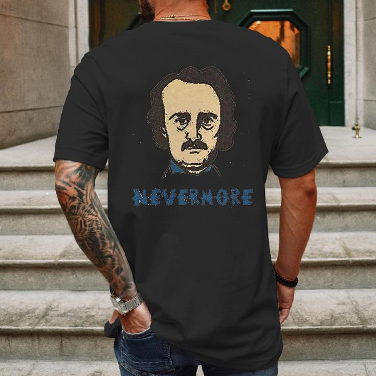 Edgar Allan Poe Nevermore Halloween Costume Graphic Mens Back Print T-shirt Gifts for Men