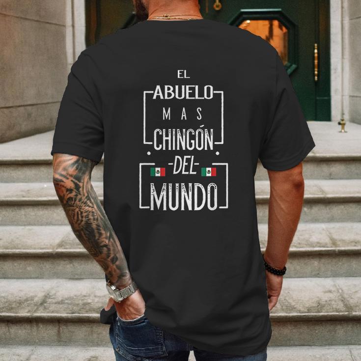 El Abuelo Mas Chingon Mexican Flag Chingon For Men Mens Back Print T-shirt Gifts for Men