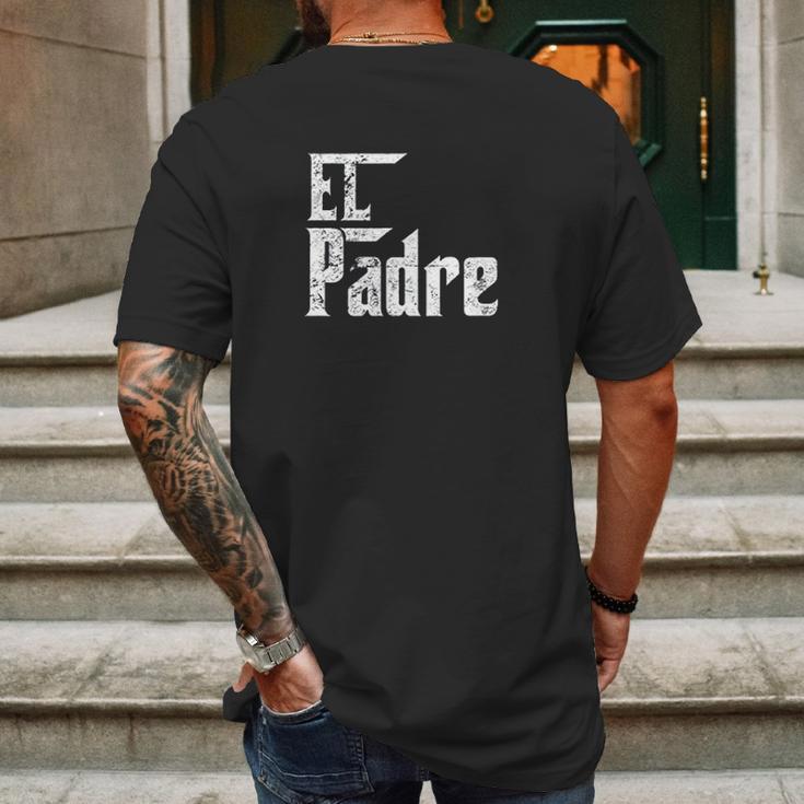 El Padre Papi Chulo Playera Para Dia Del Mens Back Print T-shirt Gifts for Men