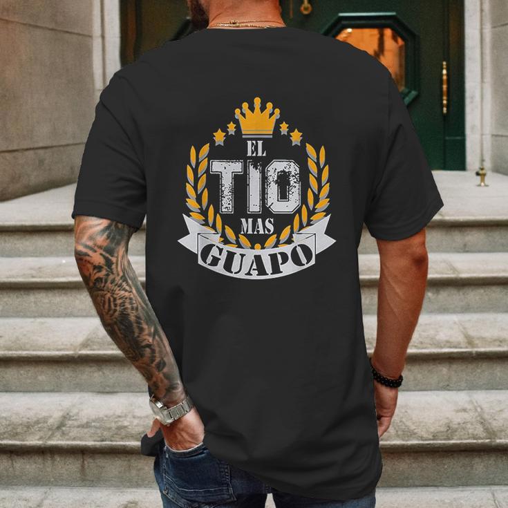 El Tio Mas Guapo Mens Back Print T-shirt Gifts for Men