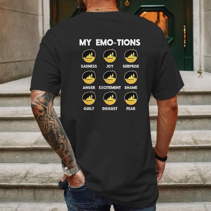 Emojis Emo Emojis Funny Faces Meme Graphic Mens Back Print T-shirt Gifts for Men