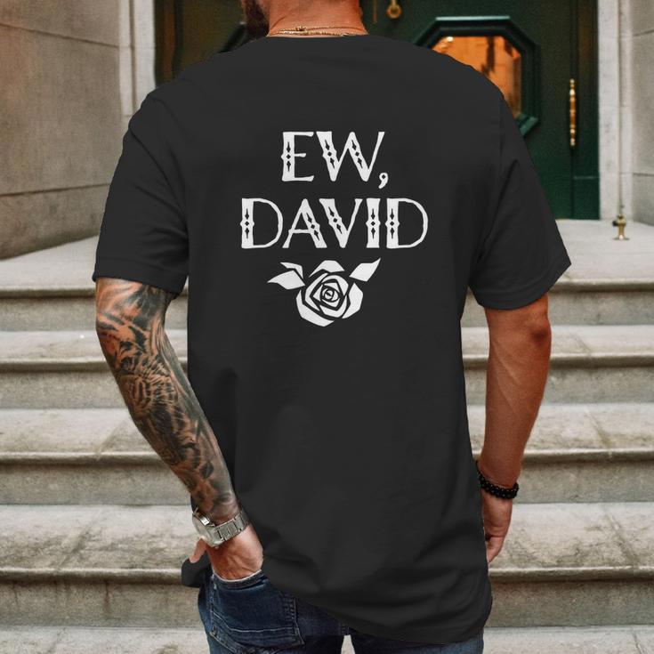 Ew David Alexis Rose Mens Back Print T-shirt Gifts for Men